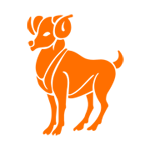 Aries zodiac sign symbol