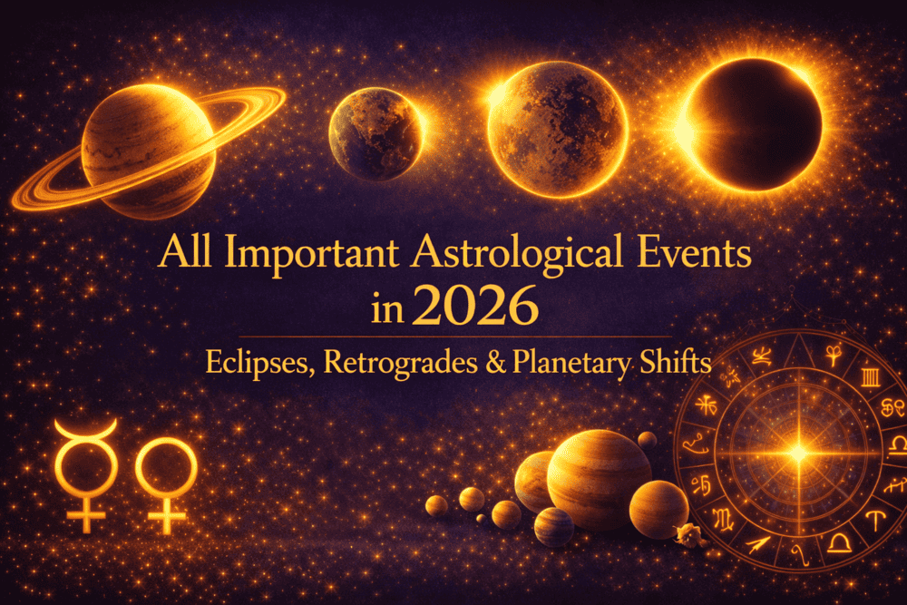 All Important Astrological Events in 2026: Eclipses, Retrogrades & Planetary Shifts