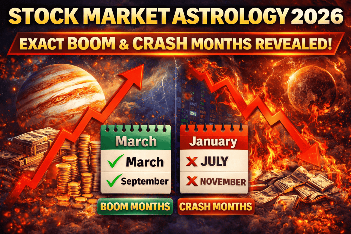 Stock Market Astrology 2026: Exact Boom & Crash Months Revealed!