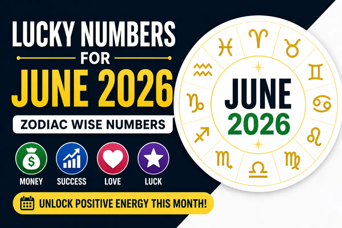 Lucky Numbers for June 2026: Zodiac Wise Powerful Numbers for Money, Success & Love