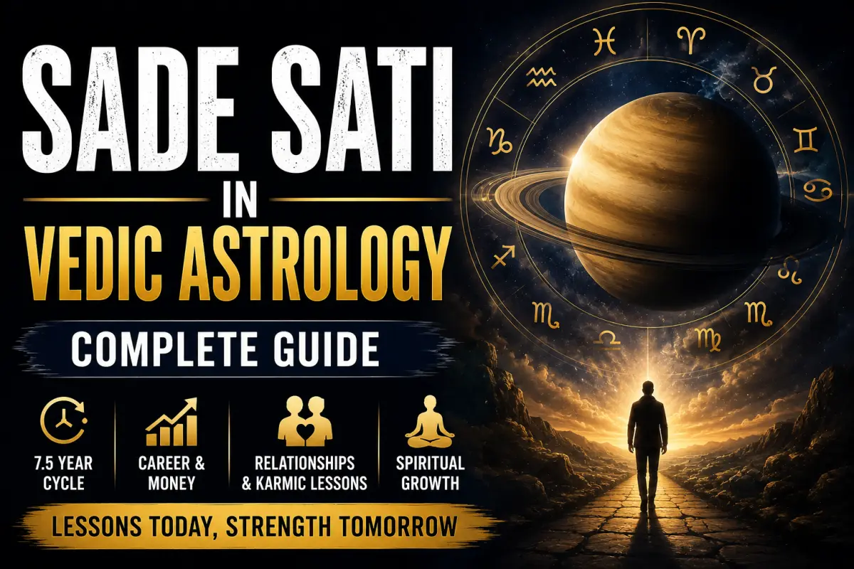 Sade Sati in Vedic Astrology: Complete Guide to Saturn’s 7.5-Year Cycle, Career, Money, Relationships & Spiritual Growth