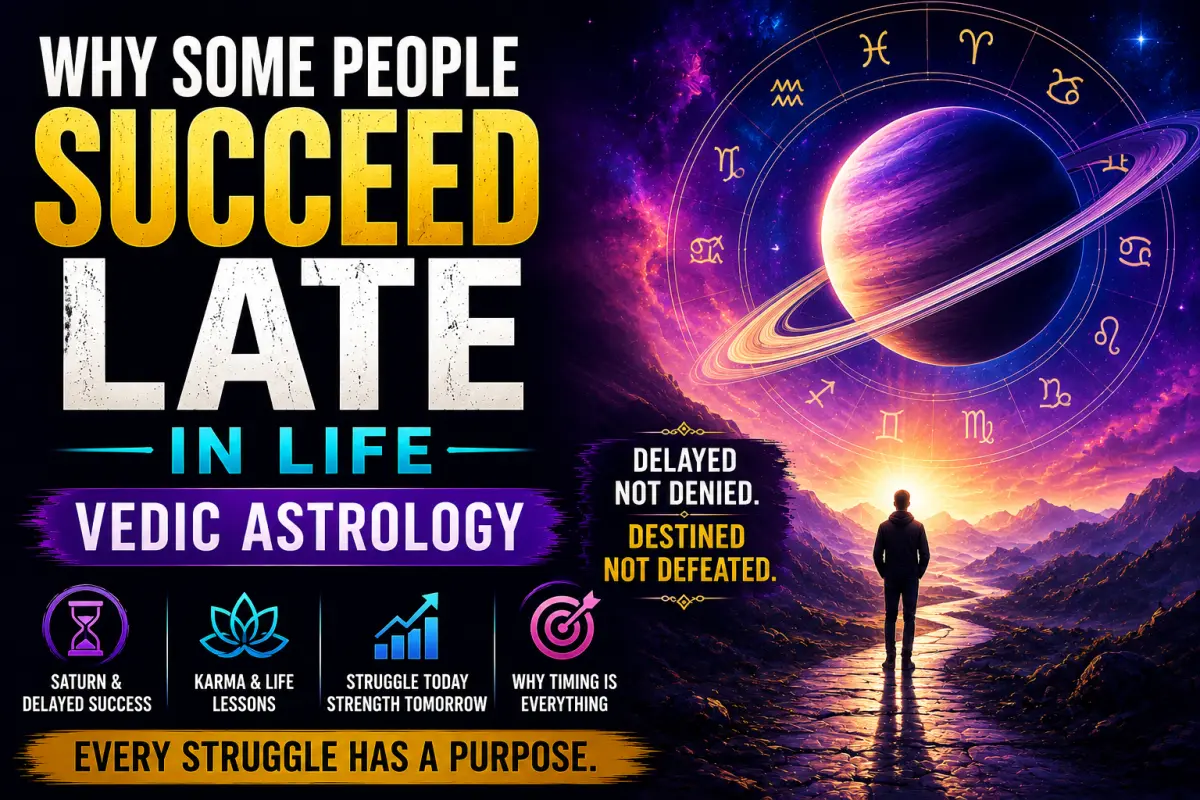 Why Some People Succeed Late in Life According to Vedic Astrology: Saturn, Karma & Delayed Success Explained