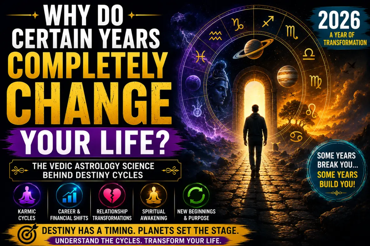 Why Do Certain Years Completely Change Your Life? The Vedic Astrology Science Behind Destiny Cycles