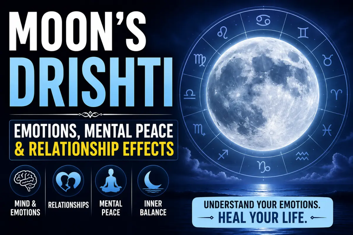 Moon’s Drishti in Vedic Astrology: Emotional Energy, Mental Peace & Relationship Psychology Explained